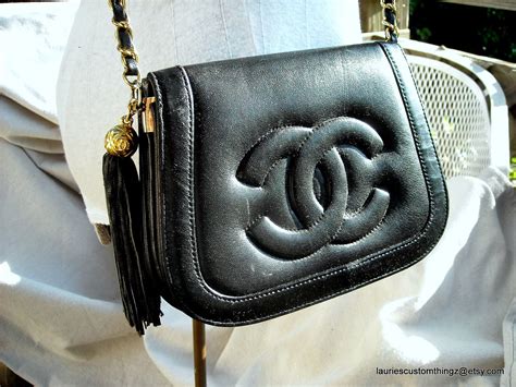 vintage chanel bag with leather strap|old fashioned chanel bags.